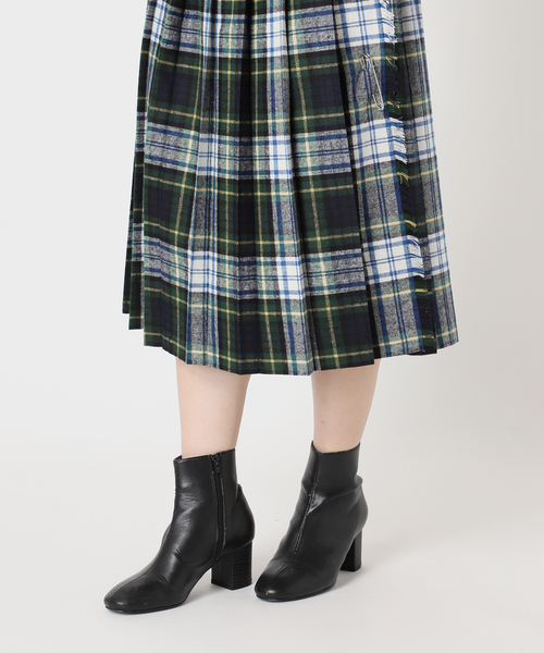 O'NEIL of DUBLIN（オニールオブダブリン）の「O'NEIL OF DUBRIN 別注 FrontPleated FashionLong[SIZE8]：スカート（スカート・レディース・チャコールグレー/レッド/グリーン・8）」の10枚目の写真