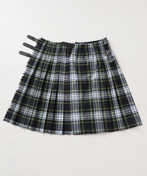 O'NEIL of DUBLIN（オニールオブダブリン）の「O'NEIL OF DUBRIN 別注 FrontPleated FashionLong[SIZE8]：スカート（スカート・レディース・チャコールグレー/レッド/グリーン・8）」の15枚目の写真