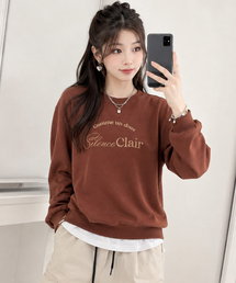 レディースエッセンシャルグラフィックスウェットシャツ-FERG5164B08