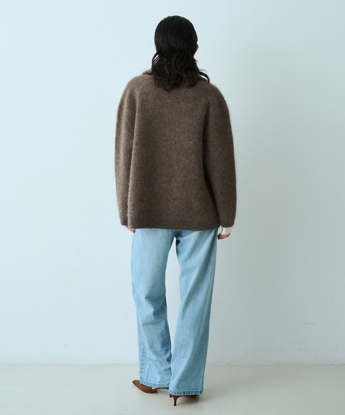 qualite（カリテ）の「モヘアニットコート（ピーコート・レディース・チャコールグレー/ブラウン系その他・フリー）」の16枚目の写真