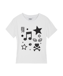 SONG レディース スリムフィット 半袖Tシャツ 7 COLORS