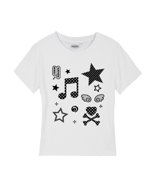 PRIMATE(プライメイト)の「SONG レディース スリムフィット 半袖Tシャツ 7 COLORS(Tシャツ/カットソー・レディース・ホワイト/カーキ/クリーム/ラベンダー/チャコール/ブラック/スカイブルー・SMALL/MEDIUM/LARGE)」の1枚目の写真