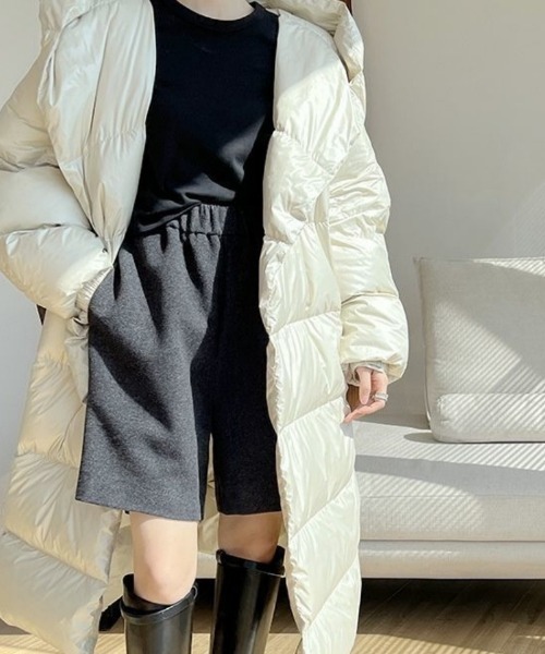 Ritzy(リッツィー)の「エストゴム ウール調ハーフショーツ(その他パンツ・レディース・ブラック/ベージュ・M/L)」の3枚目の写真
