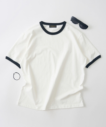 ANALOG MOOD（アナログムード）の「ソフトウォッシングリンガー半袖Tシャツ（ホワイト）（Tシャツ/カットソー）」