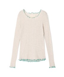 v::room（ヴィルーム）の「V::room コットンリブ ラウンドネックプルオーバー（Tシャツ/カットソー）」