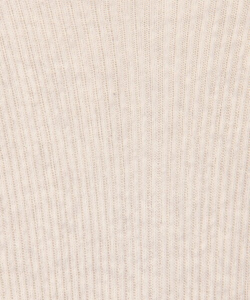 v::room(ヴィルーム)の「V::room コットンリブ ラウンドネックプルオーバー(Tシャツ/カットソー・レディース・ライトグレー/ブラック/ライトベージュ・FREE)」の6枚目の写真