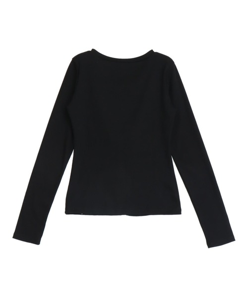 ANAP(アナップ)の「ナポレオンディテールトップス(Tシャツ/カットソー・レディース・グレー/ブラック・F)」の16枚目の写真