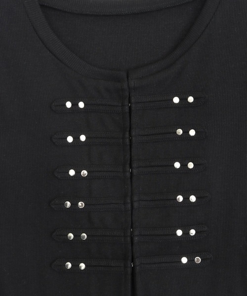 ANAP(アナップ)の「ナポレオンディテールトップス(Tシャツ/カットソー・レディース・グレー/ブラック・F)」の19枚目の写真