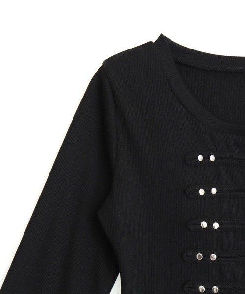 ANAP(アナップ)の「ナポレオンディテールトップス(Tシャツ/カットソー・レディース・グレー/ブラック・F)」の18枚目の写真