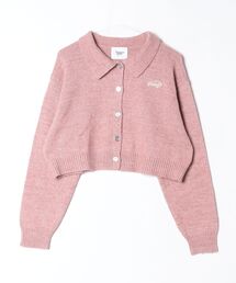 yung logo knit cardigan