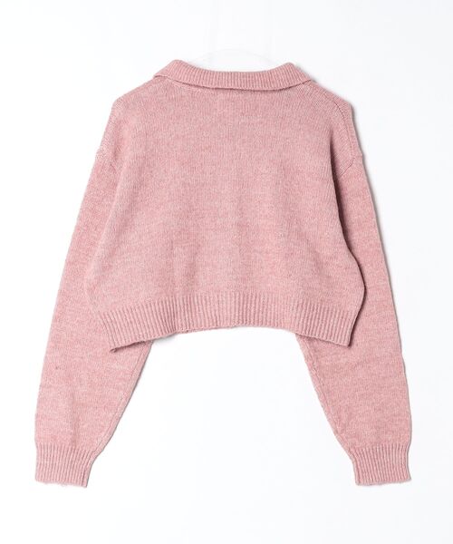 younger song（ヤンガーソング）の「yung logo knit cardigan（カーディガン/ボレロ・メンズ・クリーム/ピンク/ブラウン・FREE）」の4枚目の写真