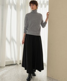 【2026AW】【上質ウール100％】タートルネックニットプルオーバー