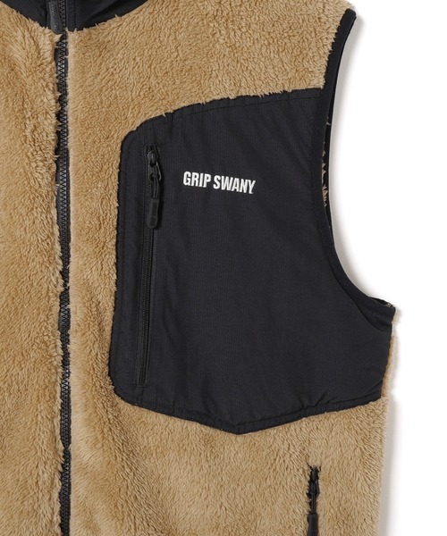 GRIP SWANY(グリップスワニー)の「【GSMCV-213】 GEAR FLEECE VEST(ベスト・メンズ・ブラック/キャメル/ブラウン/セージグリーン・S/XXL/M/L/XL)」の7枚目の写真