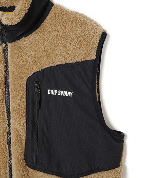 GRIP SWANY(グリップスワニー)の「【GSMCV-213】 GEAR FLEECE VEST(ベスト・メンズ・ブラック/キャメル/ブラウン/セージグリーン・S/XXL/M/L/XL)」の8枚目の写真