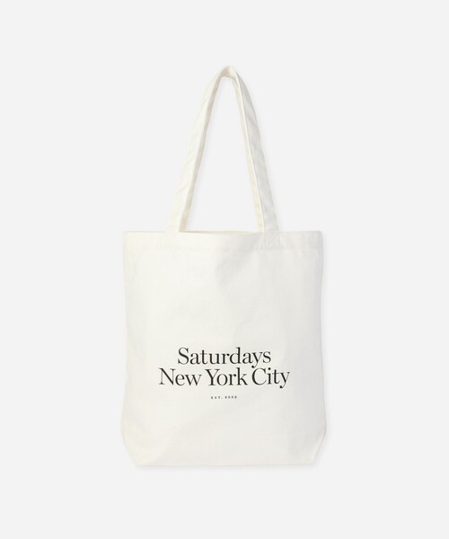 Saturdays NYC(サタデーズ ニューヨークシティ )の「Miller Standard Tote(トートバッグ・メンズ・ブラック/オフホワイト・FREE)」の2枚目の写真
