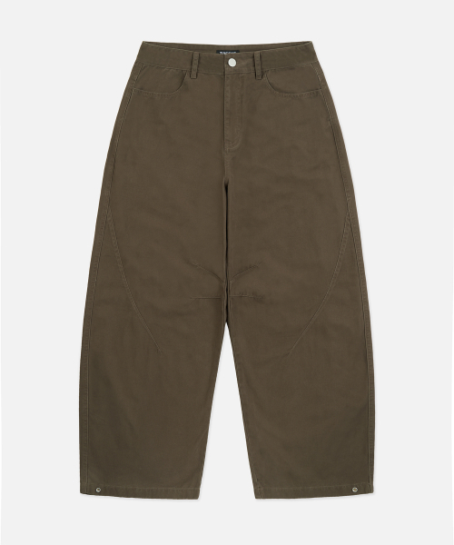 TOFFEE(トフィー)の「CURB チノパンツ (KHAKI BROWN)(その他パンツ・メンズ・その他・SMALL/MEDIUM/LARGE/X-LARGE)」の2枚目の写真