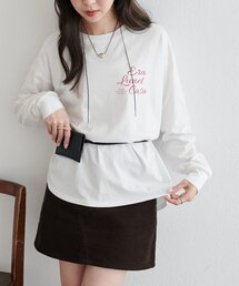 【WEB限定】ゆる袖ロゴプリントロンTシャツ