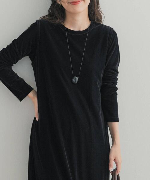 URBAN RESEARCH DOORS(アーバンリサーチドアーズ)の「天然石トップスリムコードネックレス(ネックレス・レディース・ブラック/オフホワイト・ONE)」の6枚目の写真