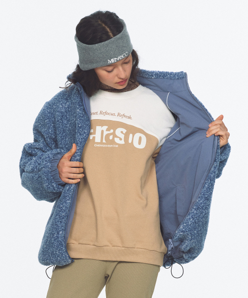 MENASOO（ミナス）の「デュアルシェル ダンブル リバーシブルジャケット_ブルー（その他アウター・レディース・ブルー・1/2）」の4枚目の写真