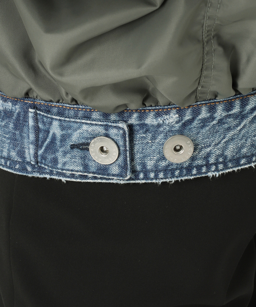 VERMEIL par iena(ヴェルメイユパーイエナ)の「upper hights アッパーハイツ The Surplus Mix ジャケット(MA-1・レディース・オリーブ・X-SMALL/SMALL)」の14枚目の写真