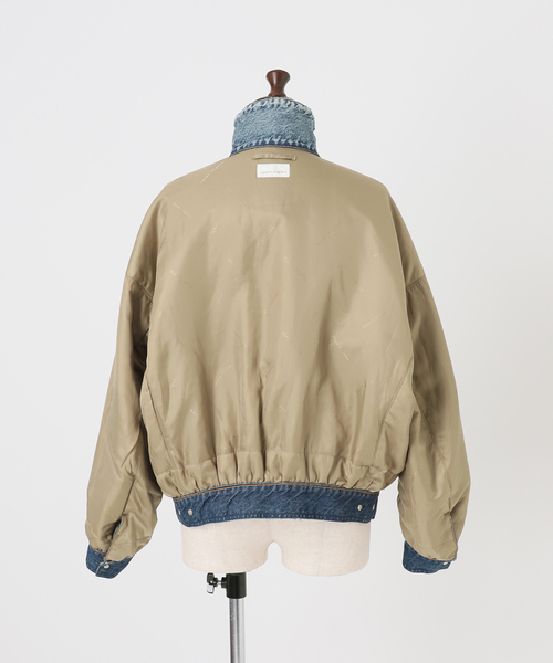 VERMEIL par iena(ヴェルメイユパーイエナ)の「upper hights アッパーハイツ The Surplus Mix ジャケット(MA-1・レディース・オリーブ・X-SMALL/SMALL)」の7枚目の写真