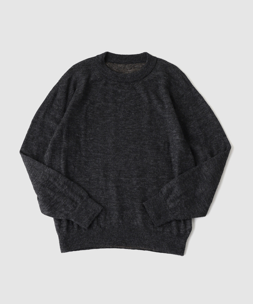 417 EDIFICE(フォーワンセブンエディフィス)の「crepuscule / クレプスキュール W/G Mohair Reversible P/O(ニット/セーター・メンズ・ブラウン/ブラック/チャコールグレー/ブラック系その他・1/2)」の2枚目の写真