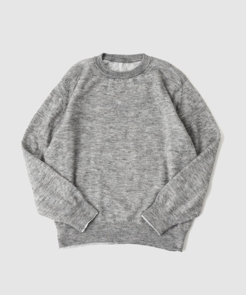 417 EDIFICE(フォーワンセブンエディフィス)の「crepuscule / クレプスキュール W/G Mohair Reversible P/O(ニット/セーター・メンズ・ブラウン/ブラック/チャコールグレー/ブラック系その他・1/2)」の3枚目の写真