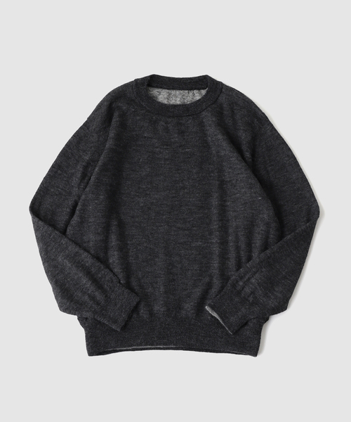 417 EDIFICE(フォーワンセブンエディフィス)の「crepuscule / クレプスキュール W/G Mohair Reversible P/O(ニット/セーター・メンズ・ブラウン/ブラック/チャコールグレー/ブラック系その他・1/2)」の1枚目の写真