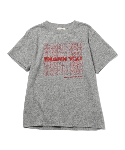 BEAMS BOY（ビームスボーイ）の「SCREEN STARS / THANK YOU 刺繍Tシャツ（Tシャツ/カットソー・レディース・ホワイト/グレー/ブルー・ONE SIZE）」の15枚目の写真