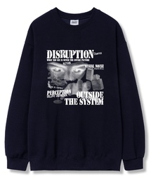 アウトサイド オーバーサイズ 裏毛スウェットTシャツ 6カラー