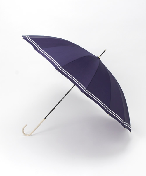 NATURAL BEAUTY BASIC（ナチュラルビューティーベーシック）の「フレームライン長傘（長傘・レディース・ネイビー/ブルー/ピンク・ﾌﾘ-）」の2枚目の写真