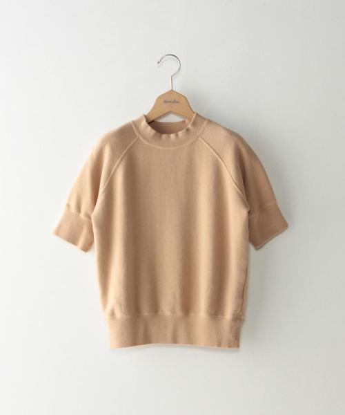Steven Alan(スティーブンアラン)の「<Steven Alan>PIECE DYE SWEAT SHORT SLEEVE/スウェット◆(Tシャツ/カットソー・レディース・ベージュ/ピンク/ロイヤルブルー・FREE)」の1枚目の写真