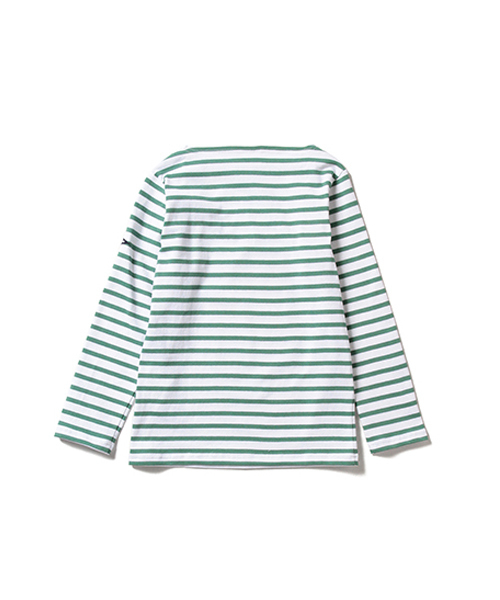 Pilgrim Surf Supply(ピルグリムサーフサプライ)の「ORCIVAL×Pilgrim Surf+Supply / Border T Special (MENS)(Tシャツ/カットソー・メンズ・ホワイト/ネイビー・4/3/5)」の8枚目の写真