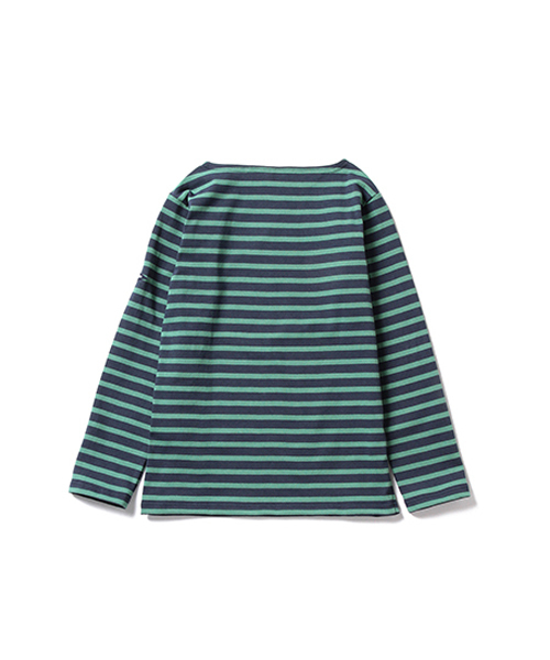 Pilgrim Surf Supply(ピルグリムサーフサプライ)の「ORCIVAL×Pilgrim Surf+Supply / Border T Special (MENS)(Tシャツ/カットソー・メンズ・ホワイト/ネイビー・4/3/5)」の4枚目の写真