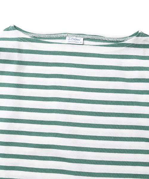 Pilgrim Surf Supply(ピルグリムサーフサプライ)の「ORCIVAL×Pilgrim Surf+Supply / Border T Special (MENS)(Tシャツ/カットソー・メンズ・ホワイト/ネイビー・4/3/5)」の11枚目の写真