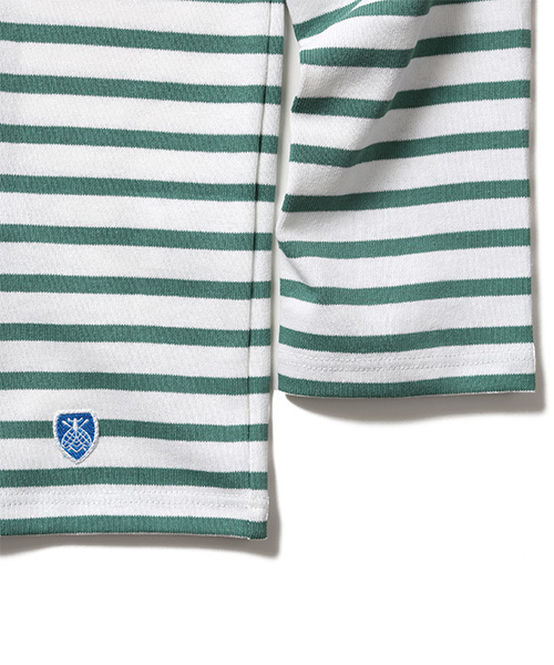 Pilgrim Surf Supply(ピルグリムサーフサプライ)の「ORCIVAL×Pilgrim Surf+Supply / Border T Special (MENS)(Tシャツ/カットソー・メンズ・ホワイト/ネイビー・4/3/5)」の13枚目の写真