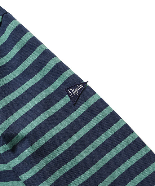 Pilgrim Surf Supply(ピルグリムサーフサプライ)の「ORCIVAL×Pilgrim Surf+Supply / Border T Special (MENS)(Tシャツ/カットソー・メンズ・ホワイト/ネイビー・4/3/5)」の15枚目の写真
