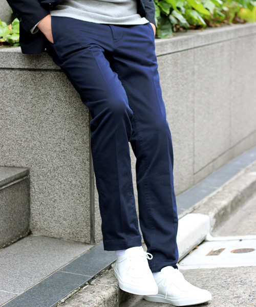 ESSENTIAL GARMENT MEN'S BIGI（エッセンシャルガーメントメンズビギ）の「【2016-17 A/W新作】スリムテーパード ストレッチパンツ（チノパンツ・メンズ・ベージュ/ネイビー/トップグレー/ブラック/カーキ・L/SS/S/M）」の5枚目の写真