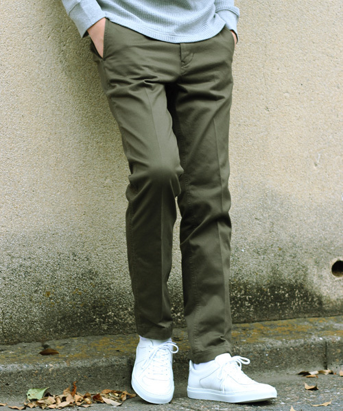 ESSENTIAL GARMENT MEN'S BIGI（エッセンシャルガーメントメンズビギ）の「【2016-17 A/W新作】スリムテーパード ストレッチパンツ（チノパンツ・メンズ・ベージュ/ネイビー/トップグレー/ブラック/カーキ・L/SS/S/M）」の4枚目の写真