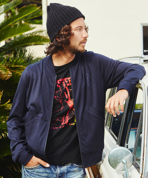 HYSTERIC GLAMOUR（ヒステリックグラマー）の「TYPE-C pt JK（ブルゾン・メンズ・ネイビー/トップグレー/ブラック・MEDIUM/LARGE/SMALL）」の3枚目の写真