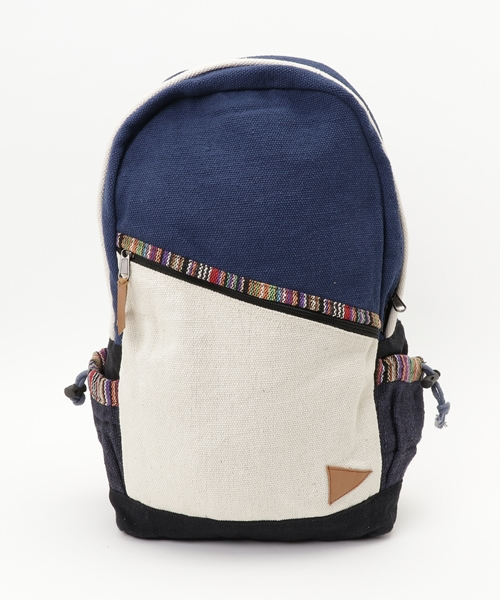 チャイハネ（チャイハネ）の「【チャイハネ】ヒマールリュック（バックパック/リュック・メンズ・ナチュラル/ブラウン/ネイビー・FREE）」の4枚目の写真