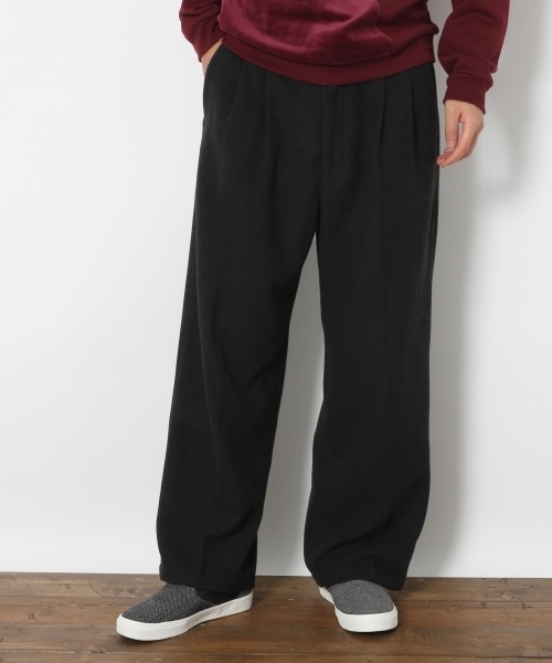 RAGEBLUE(レイジブルー)の「<洗えるパンツ>メリノウールワイドパンツ/725400(その他パンツ・メンズ・グレー/ブラック/ブラウン・MEDIUM/LARGE)」の2枚目の写真