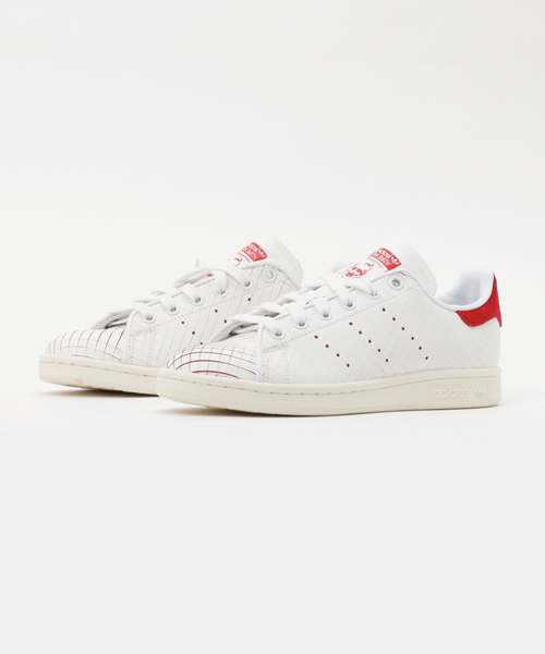 adidas（アディダス）の「オリジナルス スタンスミス [STAN SMITH W]（スニーカー・レディース・ホワイト×レッド/ホワイト×ブルー・22.0cm/25.0cm/23.0cm/24.0cm/24.5cm/23.5cm/22.5cm/25.5cm）」の2枚目の写真