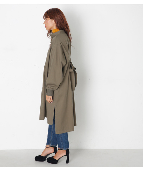 SLY(スライ)の「LONG BZ GOWN(ミリタリージャケット・レディース・ダークオレンジ/ブラック/カーキ・1/0)」の11枚目の写真