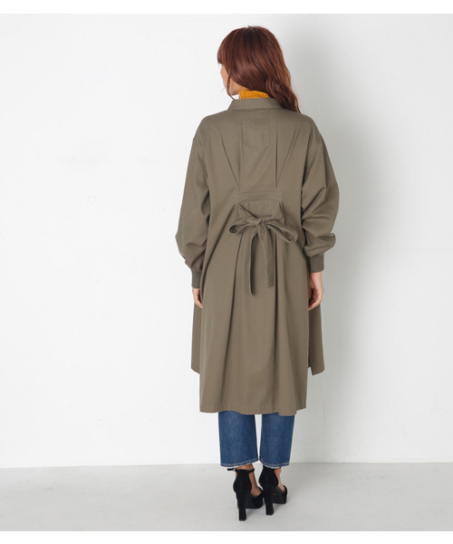 SLY(スライ)の「LONG BZ GOWN(ミリタリージャケット・レディース・ダークオレンジ/ブラック/カーキ・1/0)」の12枚目の写真