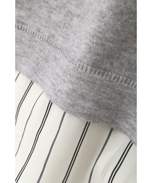 22 OCTOBRE（ヴァンドゥ－オクトーブル）の「シャツドッキングニット（ニット/セーター・レディース・グリーン/グレー/ブルー・2）」の11枚目の写真