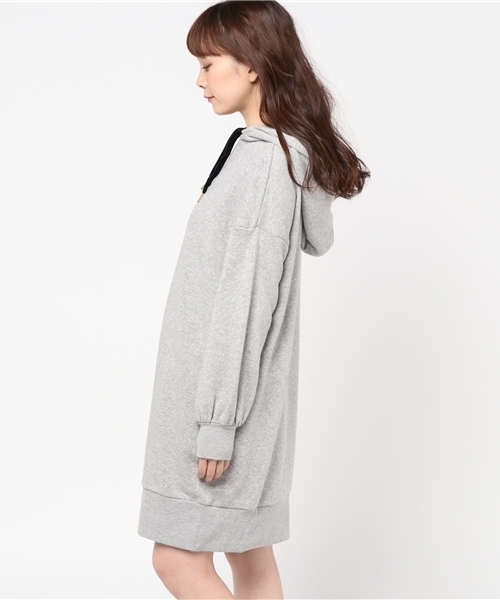 one after another NICE CLAUP（ワンアフターアナザーナイスクラップ）の「パーカーワンピース（ワンピース・レディース・スモークピンク/トップグレー/チャコールグレー・FREE）」の15枚目の写真