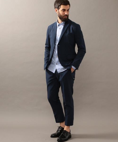 BEAUTY&YOUTH UNITED ARROWS(ビューティーアンドユースユナイテッドアローズ)の「BY ”TORAY” ドライ シアサッカー アンクルパンツ ◆(スラックス・メンズ・ネイビー/その他/その他1・X-LARGE/MEDIUM/LARGE/SMALL)」の6枚目の写真