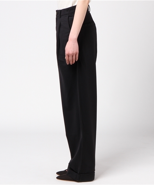 HYSTERIC GLAMOUR（ヒステリックグラマー）の「SOUND GENERATION裏総柄 ワイドパンツ（その他パンツ・レディース・グレー/ブラック/ベージュ・SMALL/MEDIUM）」の5枚目の写真