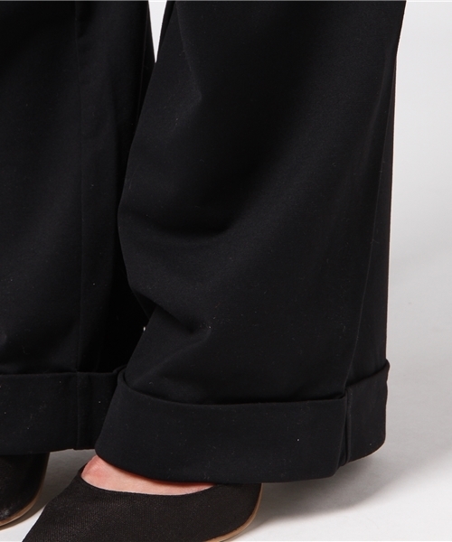 HYSTERIC GLAMOUR（ヒステリックグラマー）の「SOUND GENERATION裏総柄 ワイドパンツ（その他パンツ・レディース・グレー/ブラック/ベージュ・SMALL/MEDIUM）」の10枚目の写真